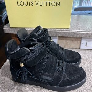 Louis Vuitton suede sneakers